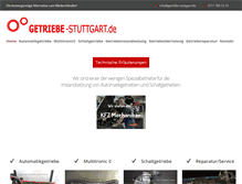 Tablet Screenshot of getriebe-stuttgart.de